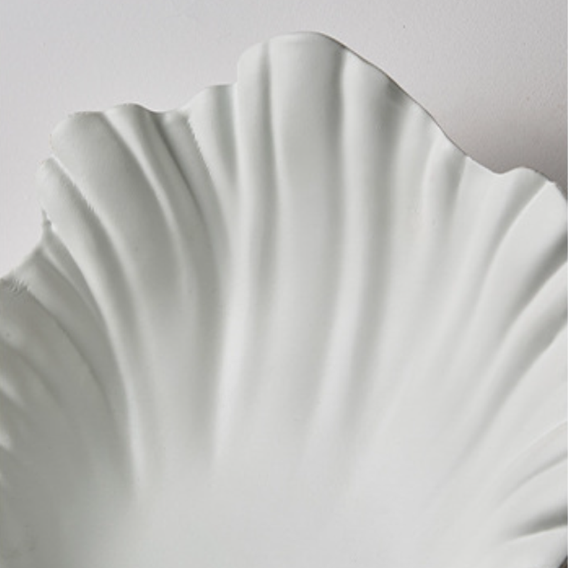 Traditional French Shell-Shaped Resin 1-Light Wall Sconce Lamp For Living Room