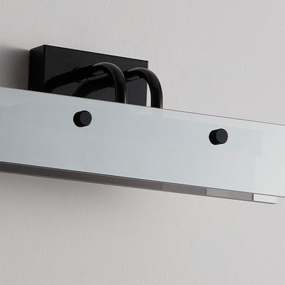 Modern Minimalist Rectangular Acrylic Aluminum Iron LED Wall Sconce Lamp for Bedroom