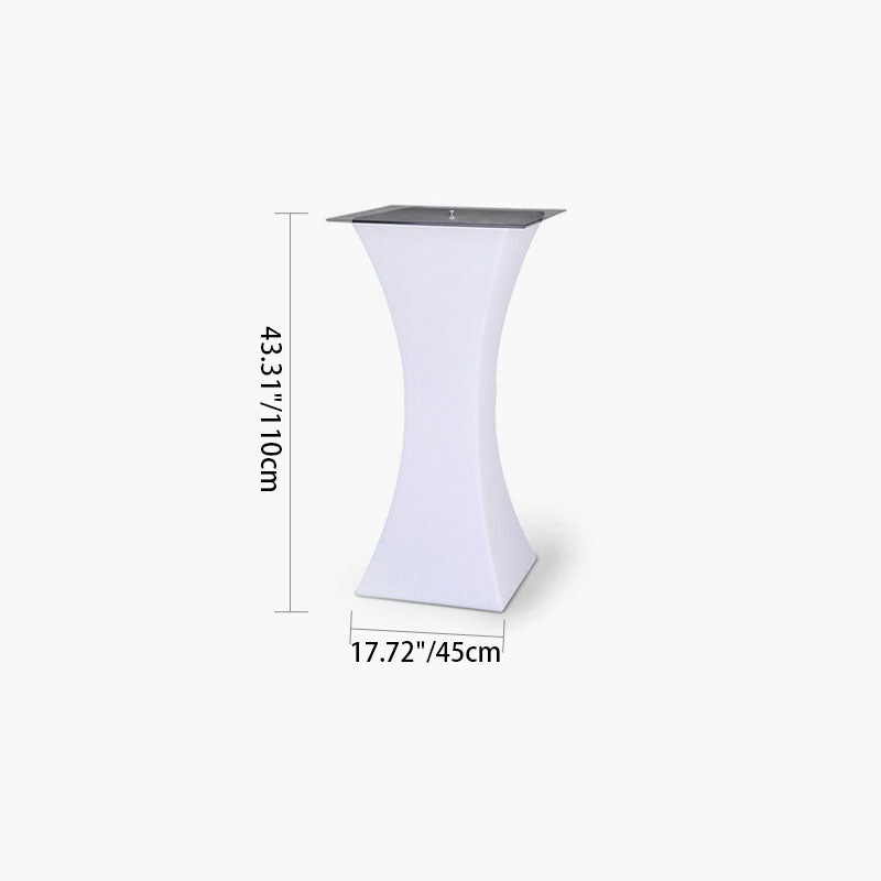 Lámpara de pie de vidrio templado redondo LED PE creativa contemporánea para cocina 
