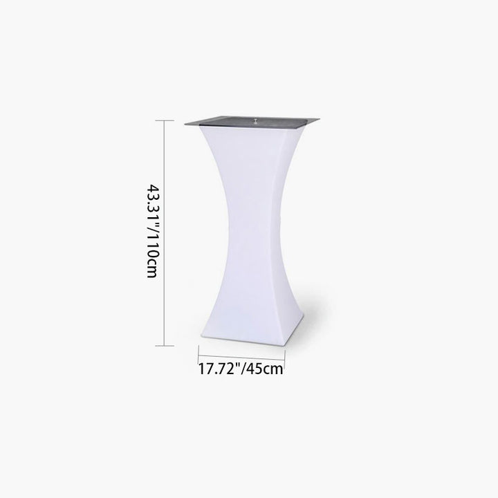 Lámpara de pie de vidrio templado redondo LED PE creativa contemporánea para cocina 