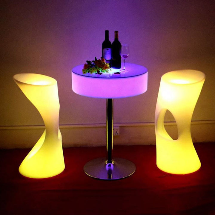 Lámpara de pie de vidrio templado redondo LED PE creativa contemporánea para cocina 