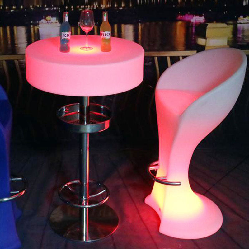 Lámpara de pie de vidrio templado redondo LED PE creativa contemporánea para cocina 
