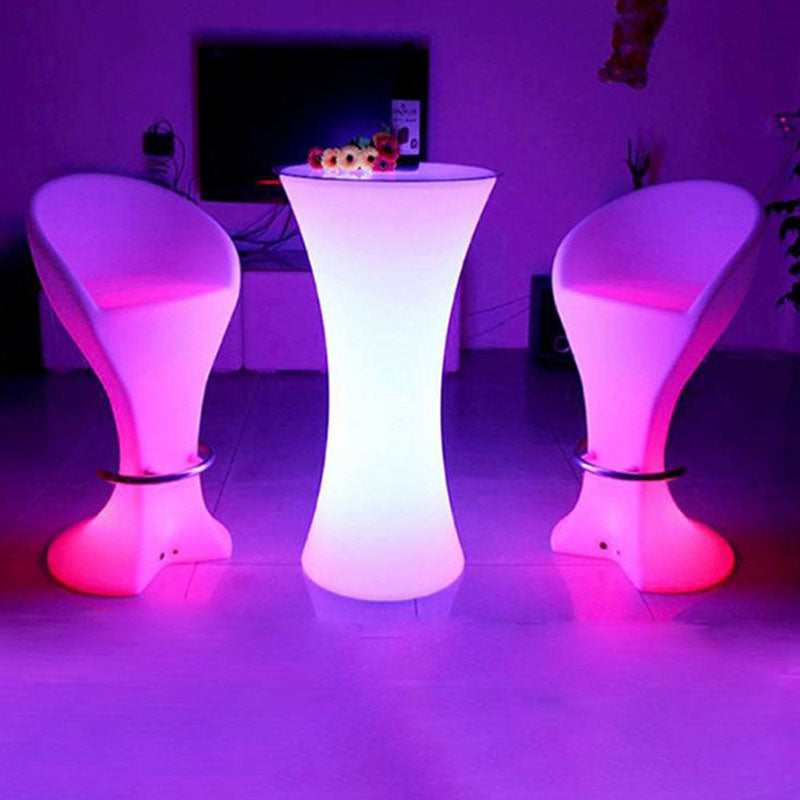 Lámpara de pie de vidrio templado redondo LED PE creativa contemporánea para cocina 