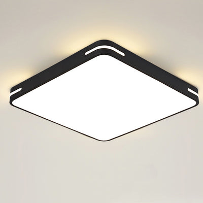 Luz de techo de montaje empotrado LED cuadrada de hierro acrílico de simplicidad moderna para dormitorio 