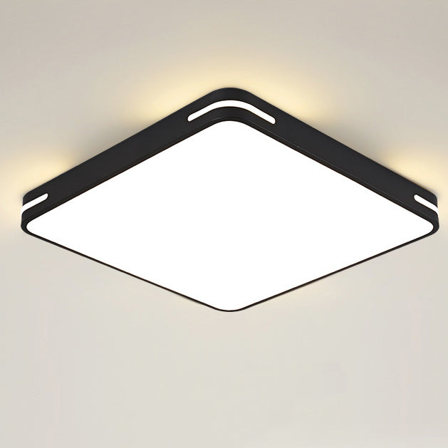 Luz de techo de montaje empotrado LED cuadrada de hierro acrílico de simplicidad moderna para dormitorio 