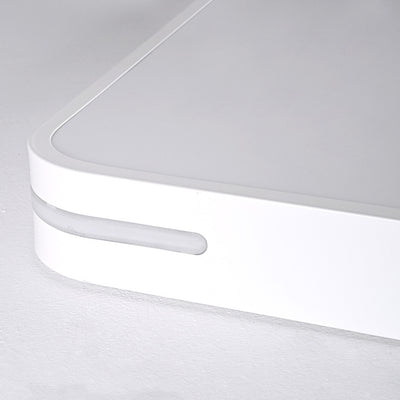 Luz de techo de montaje empotrado LED cuadrada de hierro acrílico de simplicidad moderna para dormitorio 