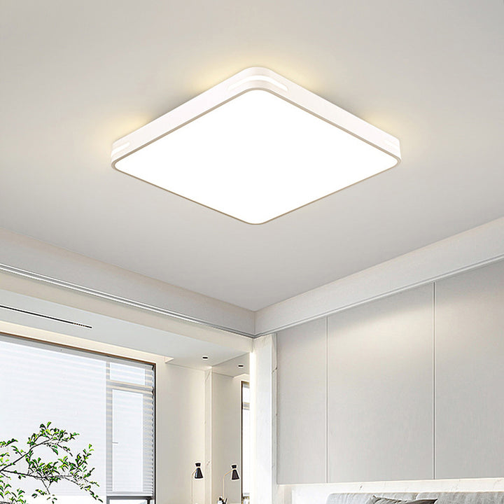 Modern Simplicity Square Iron Acrylic LED Flush Mount Ceiling Light For Bedroom