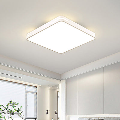 Luz de techo de montaje empotrado LED cuadrada de hierro acrílico de simplicidad moderna para dormitorio 