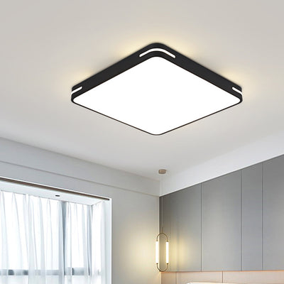 Luz de techo de montaje empotrado LED cuadrada de hierro acrílico de simplicidad moderna para dormitorio 