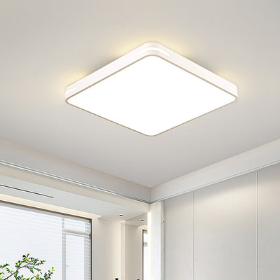 Luz de techo de montaje empotrado LED cuadrada de hierro acrílico de simplicidad moderna para dormitorio 