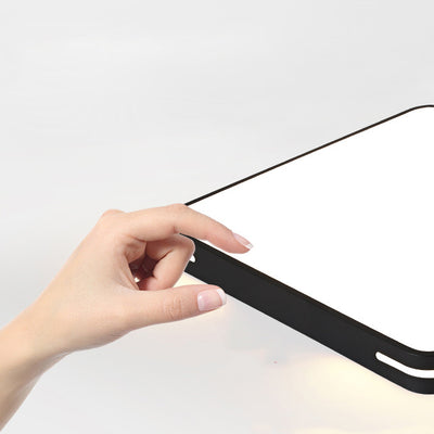 Luz de techo de montaje empotrado LED cuadrada de hierro acrílico de simplicidad moderna para dormitorio 