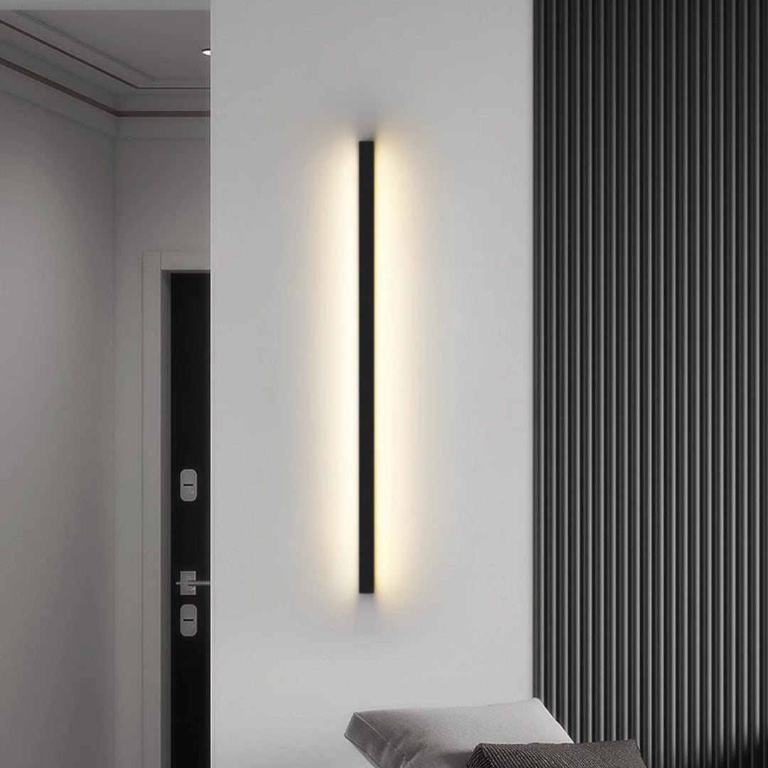 Moderne minimalistische rechteckige Aluminium-PVC-LED-Wandleuchte für das Schlafzimmer 