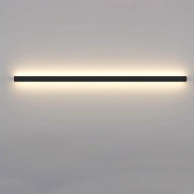 Modern Minimalist Rectangular Aluminum PVC LED Wall Sconce Lamp For Bedroom