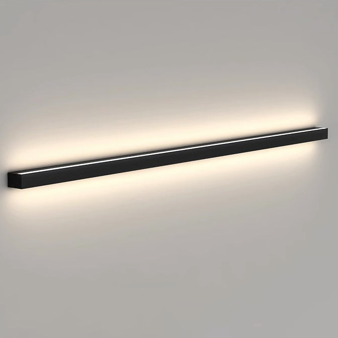 Modern Minimalist Rectangular Aluminum PVC LED Wall Sconce Lamp For Bedroom