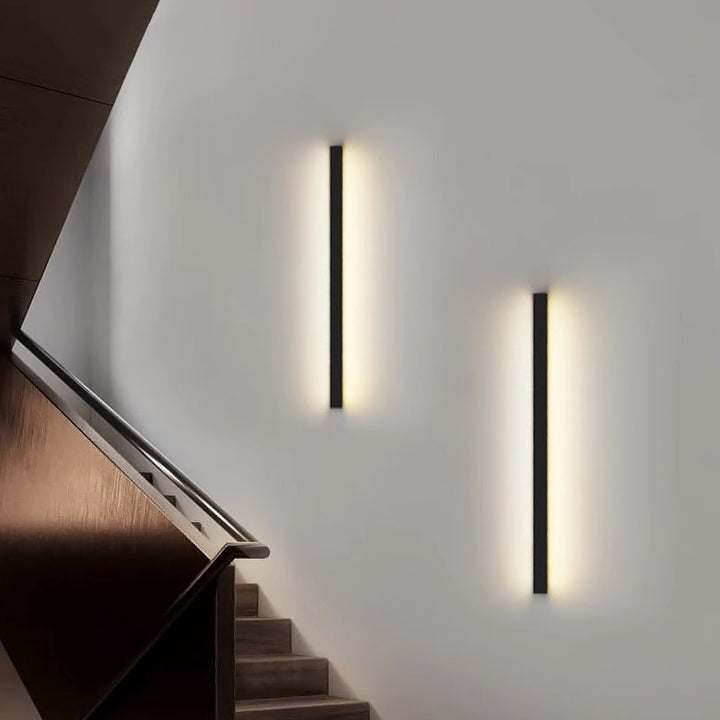 Moderne minimalistische rechteckige Aluminium-PVC-LED-Wandleuchte für das Schlafzimmer 