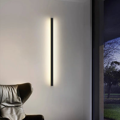 Modern Minimalist Rectangular Aluminum PVC LED Wall Sconce Lamp For Bedroom