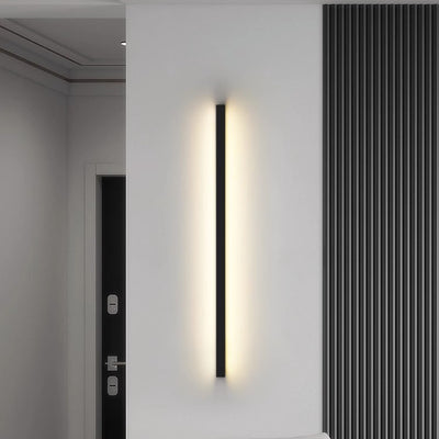 Modern Minimalist Rectangular Aluminum PVC LED Wall Sconce Lamp For Bedroom