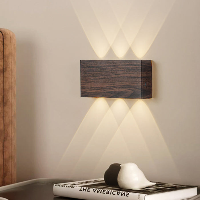 Moderne minimalistische rechteckige Aluminium-Eisen-LED-Wandleuchte für das Schlafzimmer 
