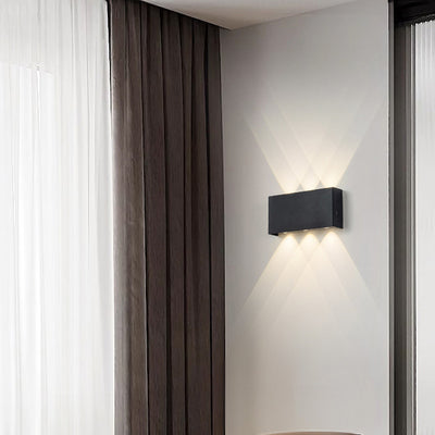 Moderne minimalistische rechteckige Aluminium-Eisen-LED-Wandleuchte für das Schlafzimmer 