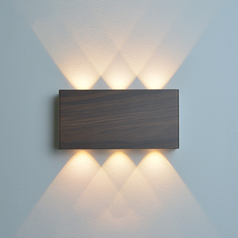 Moderne minimalistische rechteckige Aluminium-Eisen-LED-Wandleuchte für das Schlafzimmer 