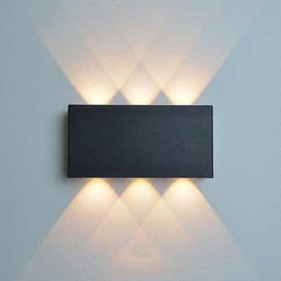 Moderne minimalistische rechteckige Aluminium-Eisen-LED-Wandleuchte für das Schlafzimmer 