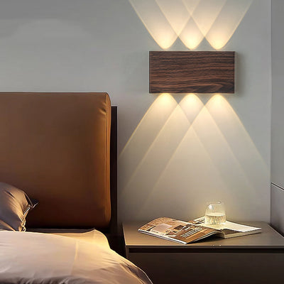 Moderne minimalistische rechteckige Aluminium-Eisen-LED-Wandleuchte für das Schlafzimmer 