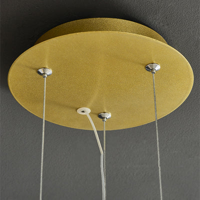 Modern Art Deco Ginkgo Leaf Glass Acrylic LED Chandelier For Living Room