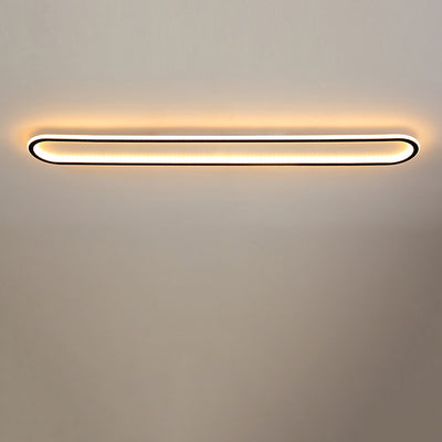 Moderne minimalistische rechteckige ovale Eisen-LED-Deckenleuchte für den Flur 