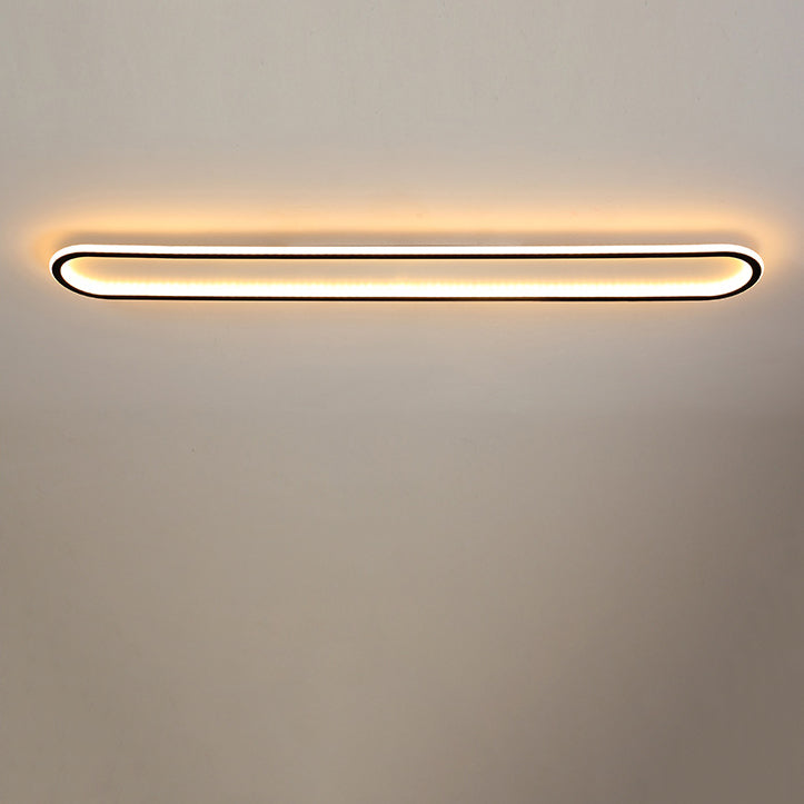 Moderne minimalistische rechteckige ovale Eisen-LED-Deckenleuchte für den Flur 