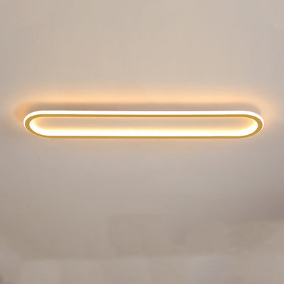 Moderne minimalistische rechteckige ovale Eisen-LED-Deckenleuchte für den Flur 