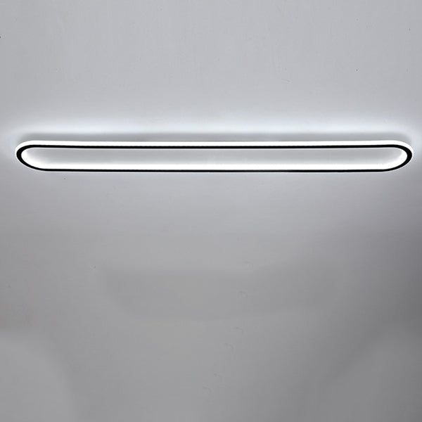 Plafonnier LED Minimaliste Moderne Rectangle Ovale en Fer Pour Couloir 
