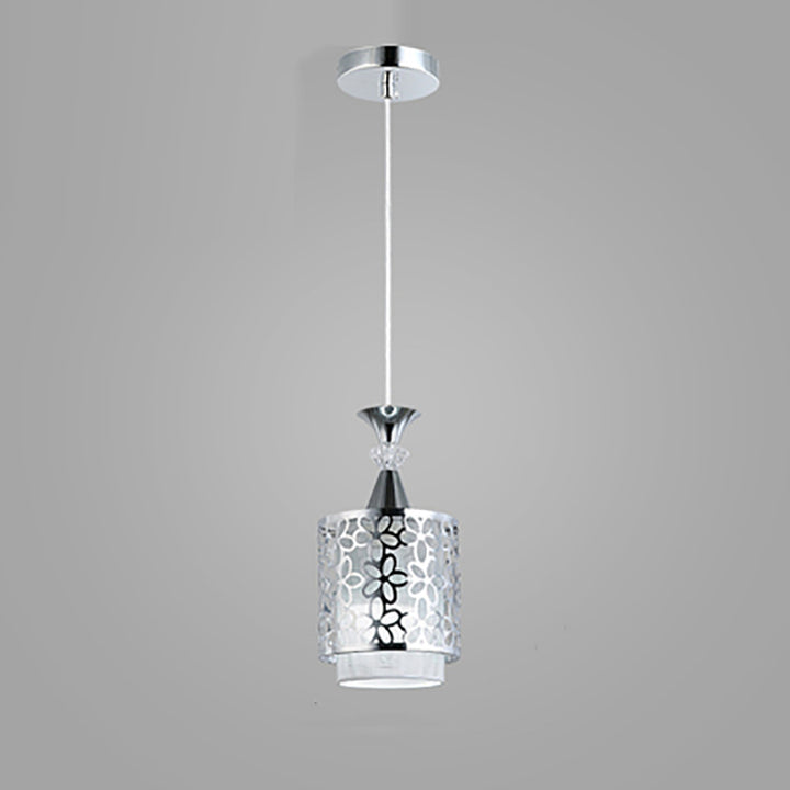 Moderne minimalistische Zylinder Aluminium Eisen 1/3 Licht Insel Licht Kronleuchter für Esszimmer 