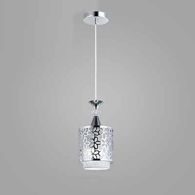 Modern Minimalist Cylinder Aluminum Iron 1/3 Light Island Light Chandelier For Dining Room