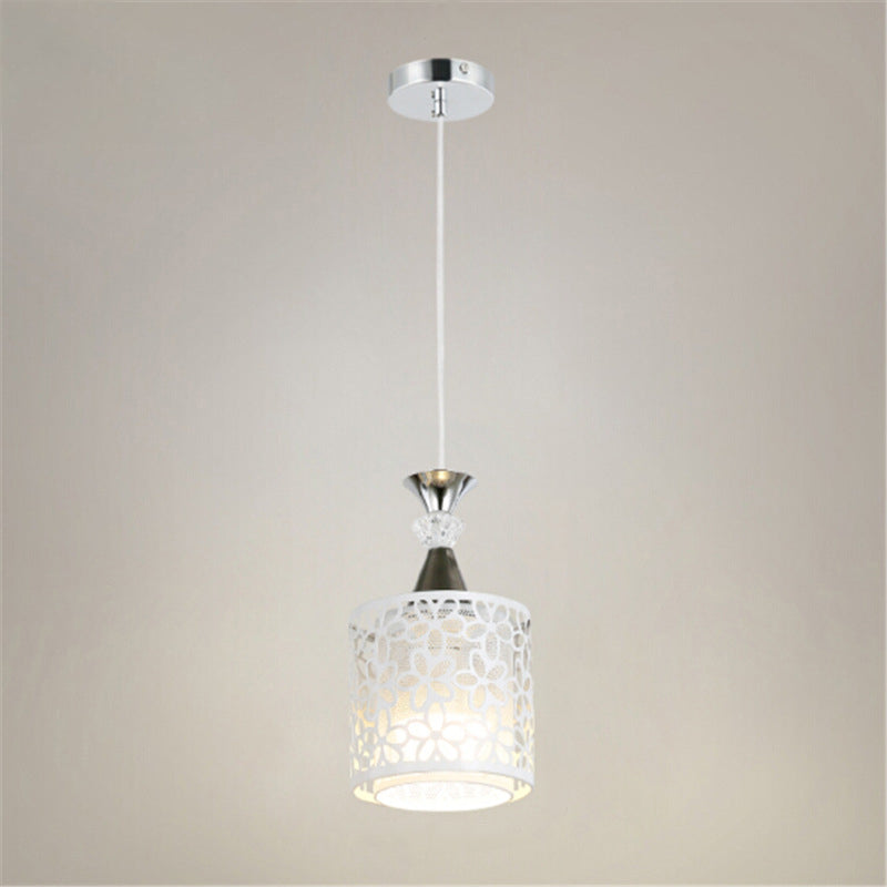 Modern Minimalist Cylinder Aluminum Iron 1/3 Light Island Light Chandelier For Dining Room