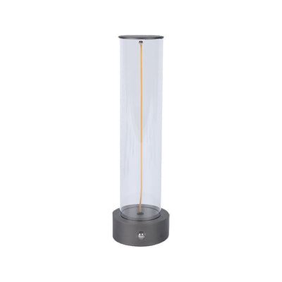 Modern Minimalist Cylinder Aluminum Plastic LED Table Lamp For Bedroom