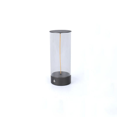 Modern Minimalist Cylinder Aluminum Plastic LED Table Lamp For Bedroom
