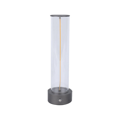 Modern Minimalist Cylinder Aluminum Plastic LED Table Lamp For Bedroom
