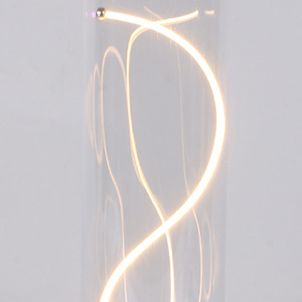 Modern Minimalist Cylinder Aluminum Plastic LED Table Lamp For Bedroom