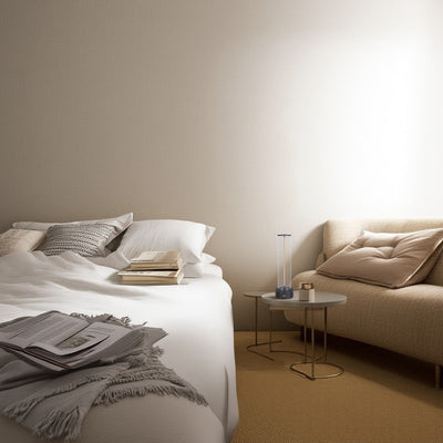 Modern Minimalist Cylinder Aluminum Plastic LED Table Lamp For Bedroom