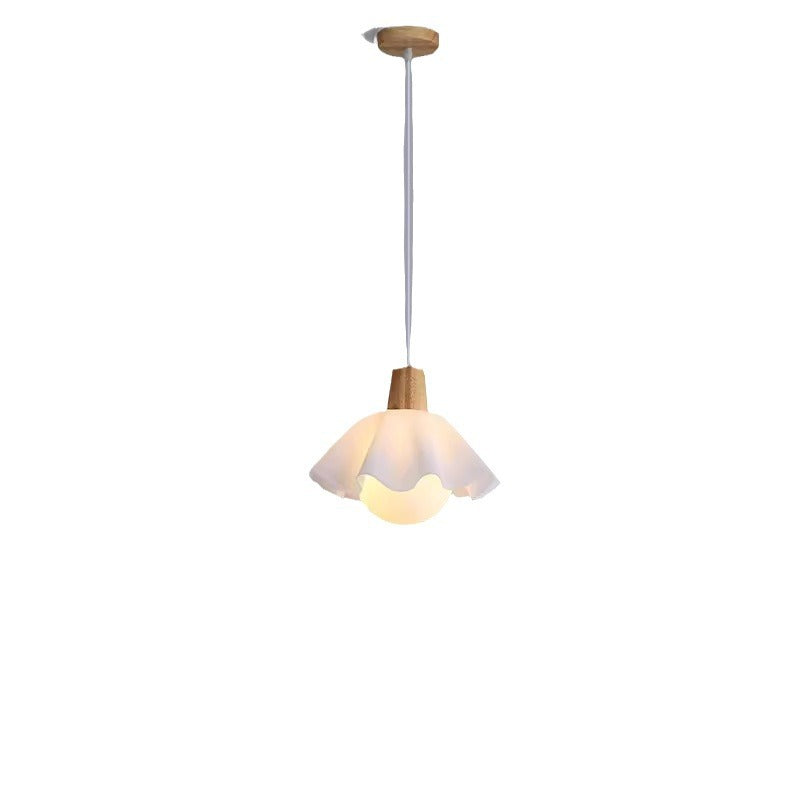 Modern Minimalist Flower Wood Acrylic 1/3 Light Island Light Chandelier For Dining Room