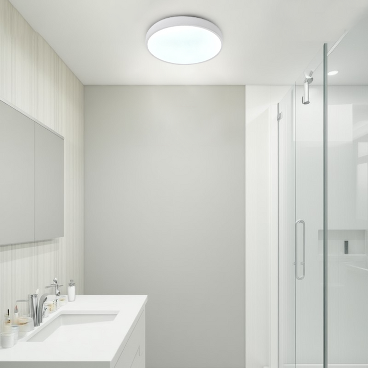Modern Simplicity Round Acrylic Iron LED Flush Mount Ceiling Light For Living Room