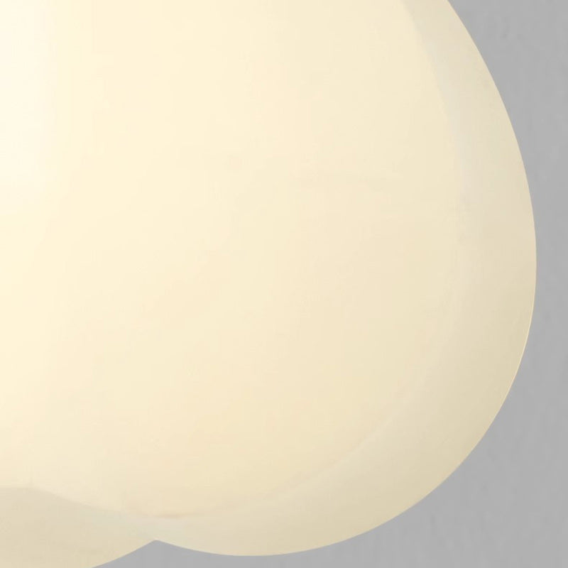 Modern Minimalist Flower Wood Plastic 1-Light Semi-Flush Mount Ceiling Light For Hallway