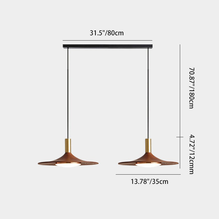 Modern Minimalist Round Disc Iron LED Island Light Chandelier For Dining Room