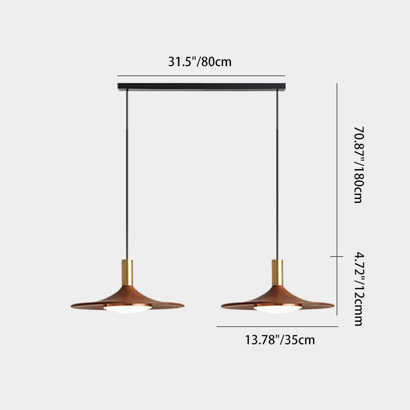 Lámpara de Araña Moderna Minimalista de Disco Redondo de Hierro con LED para Comedor 