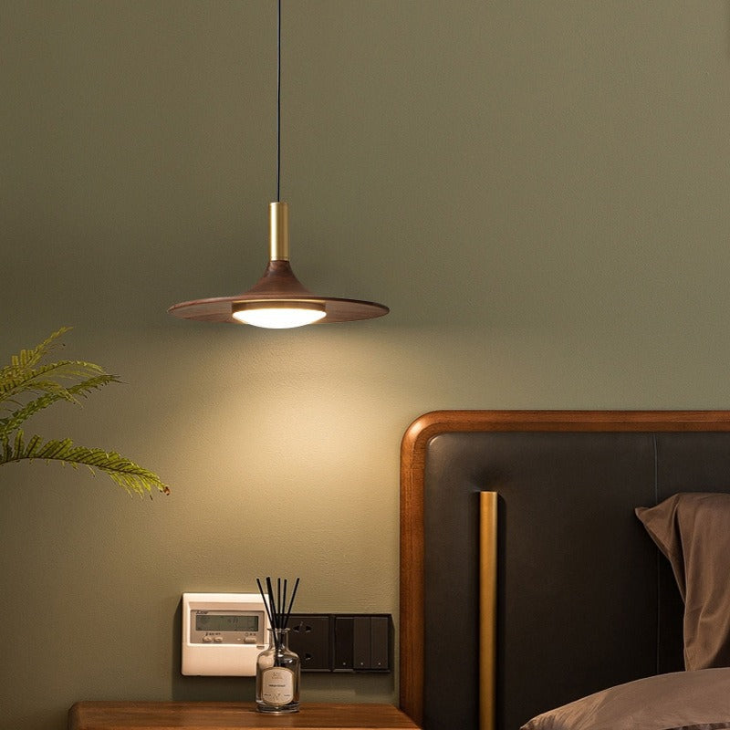 Lámpara de Araña Moderna Minimalista de Disco Redondo de Hierro con LED para Comedor 