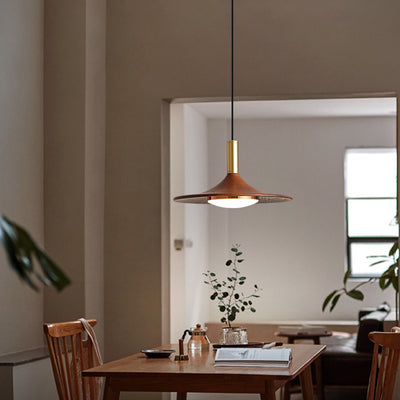 Lámpara de Araña Moderna Minimalista de Disco Redondo de Hierro con LED para Comedor 