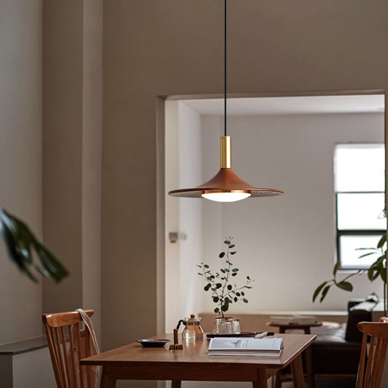 Lámpara de Araña Moderna Minimalista de Disco Redondo de Hierro con LED para Comedor 