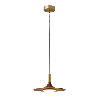Lámpara de Araña Moderna Minimalista de Disco Redondo de Hierro con LED para Comedor 