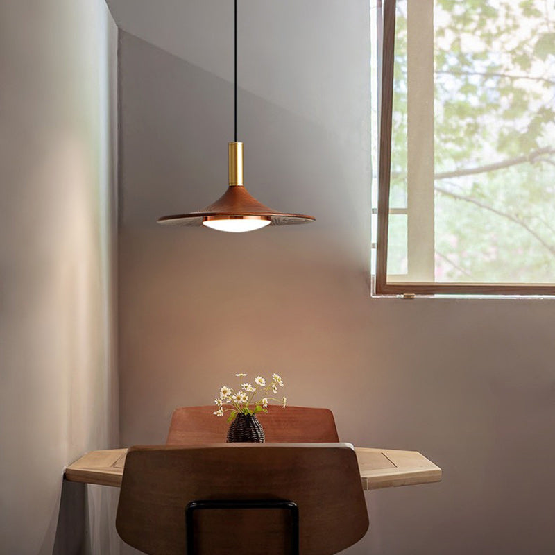 Lámpara de Araña Moderna Minimalista de Disco Redondo de Hierro con LED para Comedor 