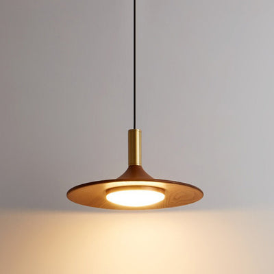 Lámpara de Araña Moderna Minimalista de Disco Redondo de Hierro con LED para Comedor 